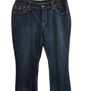 INC International Concepts Women's Dark Blue Boot Cut Jeans